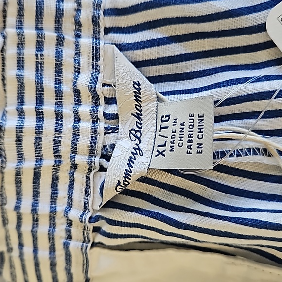 Tommy Bahama Crystaline Waters Culotte, size XL, color-Monaco Blue - Picture 9 of 10